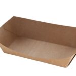 Bandeja #5 tipo Canoa Kraft PE 23oz (4x250)