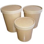 Pote 16oz Kraft c/tapa polipapel (1x250)