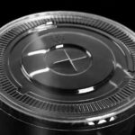 Tapa plana PET c/hoyo 98mm Ø p/vaso 12-24oz (10x100)