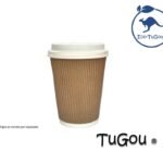Vaso Ripple 8oz Kraft c/PE interior (20x25)